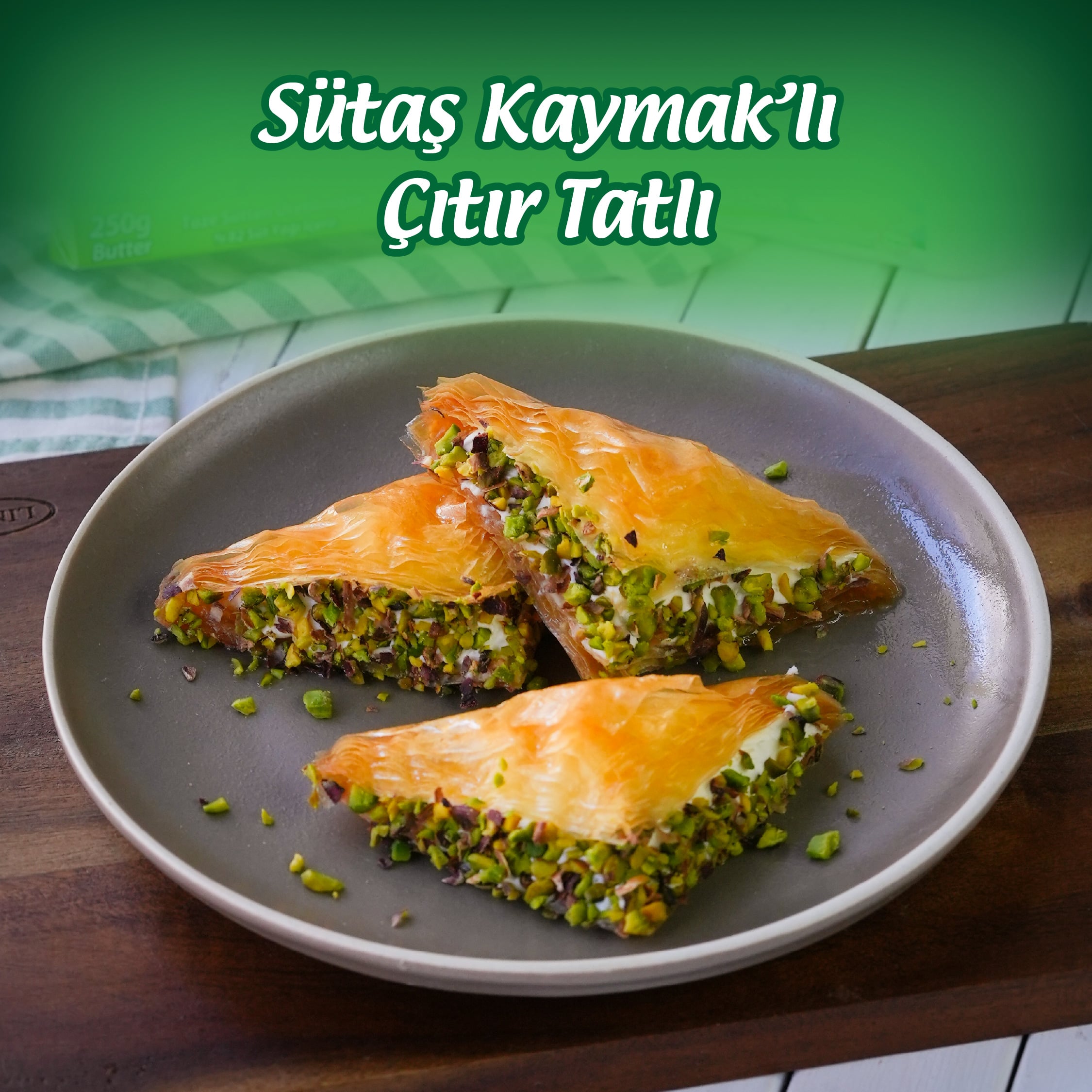 Sütaş Kaymak’lı Çıtır Tatlı