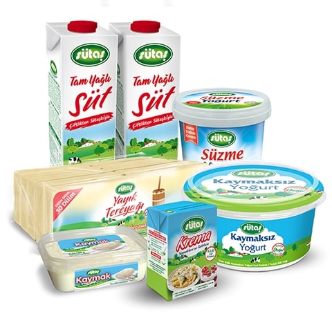 Sütaş Çiftliği’nden evinize taptaze! Soğuk zinciri koruyarak, ekiplerimizle getiriyoruz. Sütaş Çok Satanlar Paketi 2 hemen satın al, Süt Puan topla!