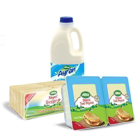 Sütaş Çiftliği’nden evinize taptaze! Soğuk zinciri koruyarak, ekiplerimizle getiriyoruz. Sütaş Tost Paketi   hemen satın al, Süt Puan topla!